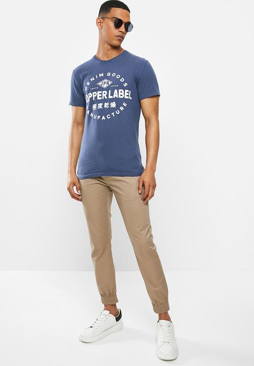 Superdry. - Copper label tee - navy