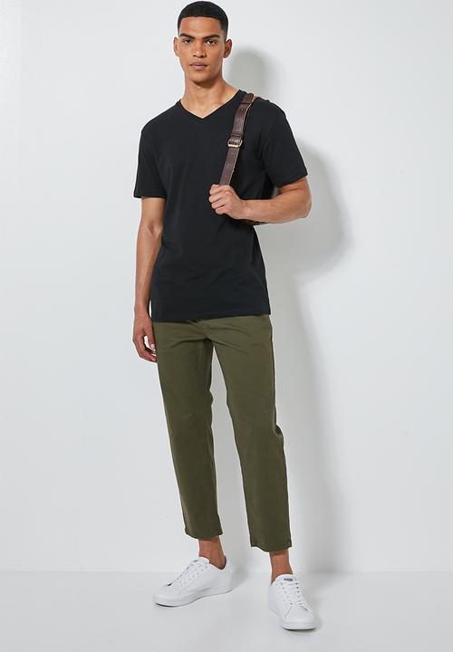 Superbalist - 2-pack Dean v-neck tee - black & white