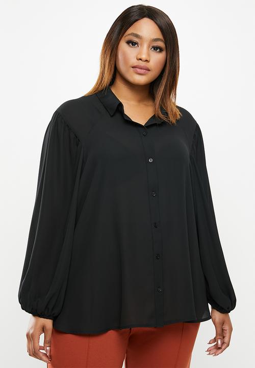edit Plus - Soft femme shirt - black
