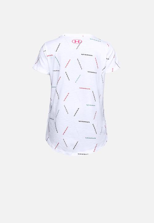 Under Armour - Ua twitch multi print short sleeves - white