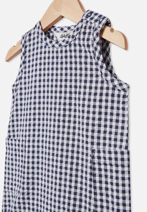 Cotton On - Tobias romper - navy blazer/mini gingham