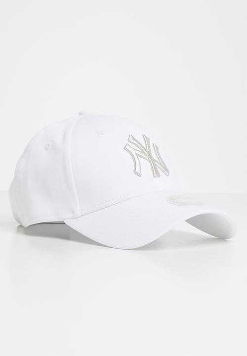 New Era - Metallic logo 9forty New York yankees - white & silver