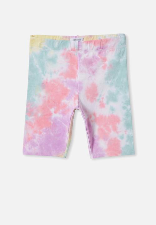 Free by Cotton On - Justine bike short - rainbow tie dye