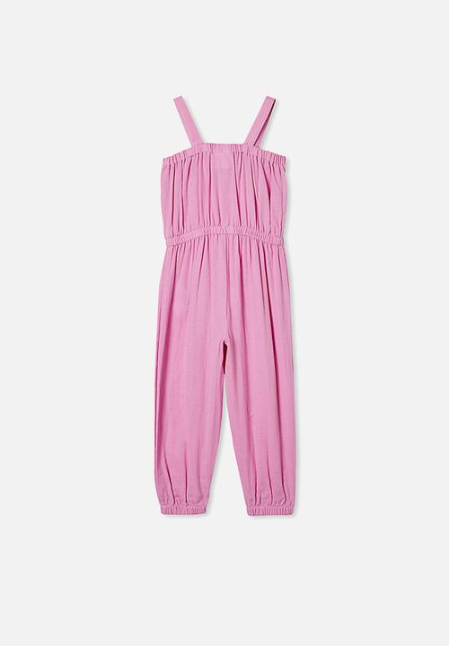 Cotton On - Tully tie front jumpsuit - purple paradise
