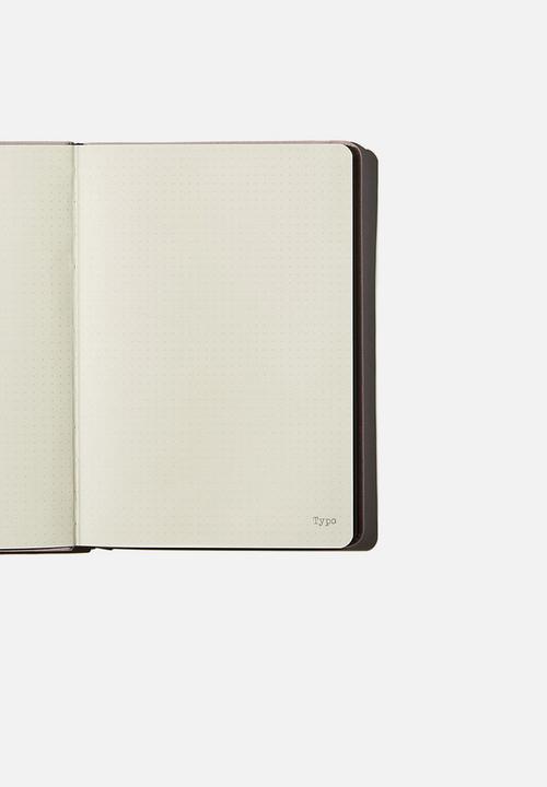 Typo - A5 dot buffalo journal - heather suede