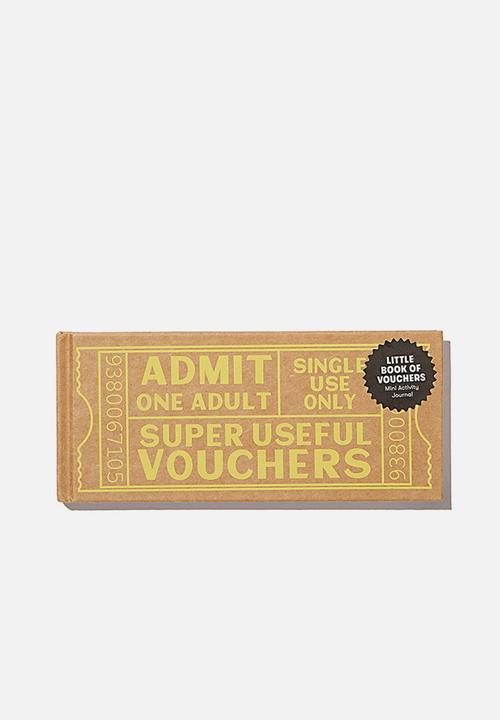 Typo - Mini activity journal - super useful vouchers