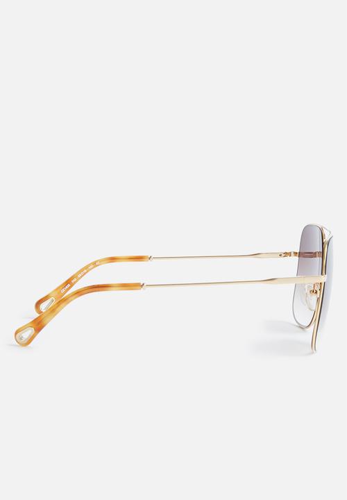 Chloe - Chloe sqaure sunglasses - gold & brown