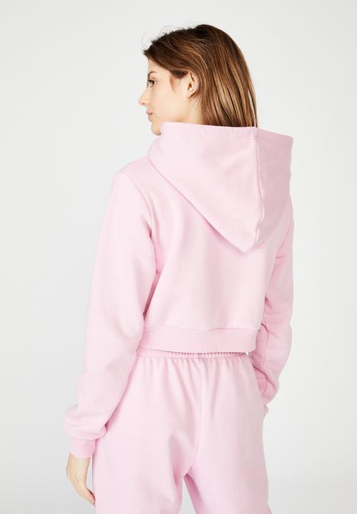 Factorie - Classic crop hoodie - pink