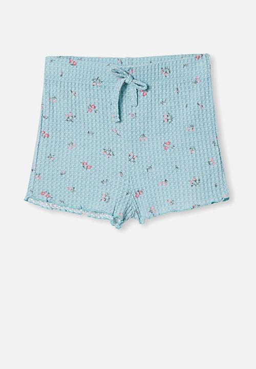 Cotton On - Emma short sleeve flutter pj set - ether floral