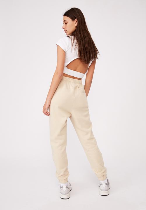 Factorie - Super high rise trackpant - beige