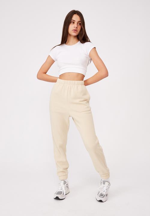 Factorie - Super high rise trackpant - beige
