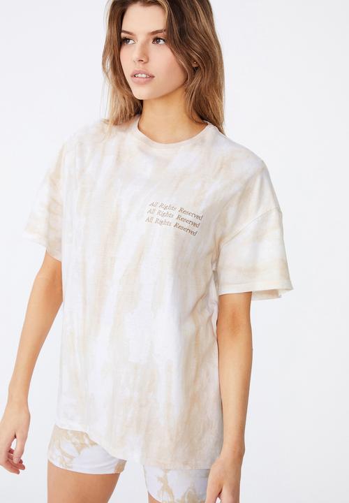 Factorie - Super relaxed graphic tee - neutral
