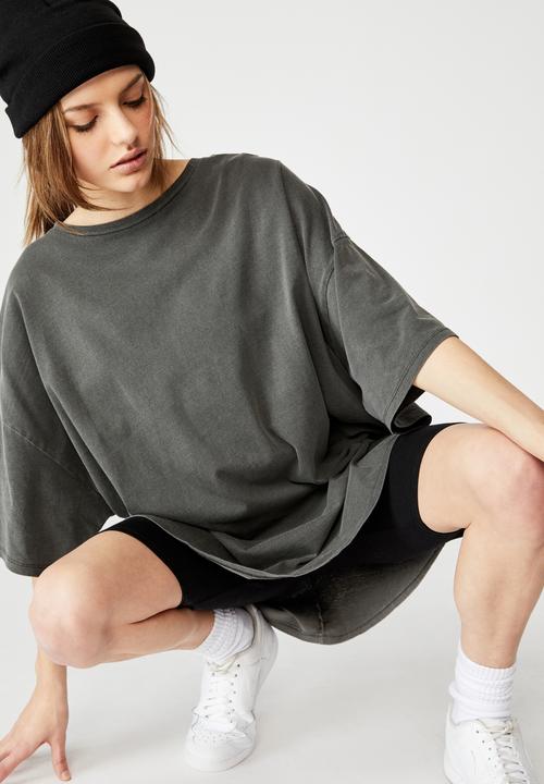 Factorie - T-shirt dress - washed black