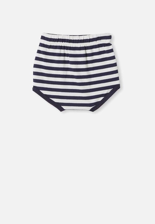 Cotton On - Stanley shorties - stripe navy blazer/vanilla