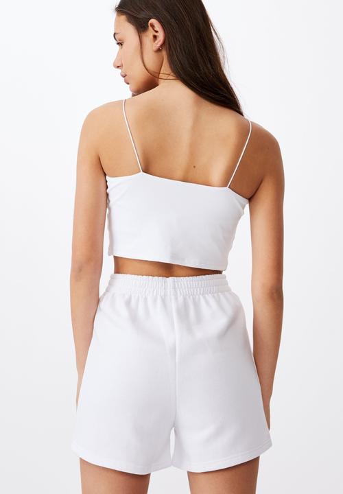 Factorie - Hype fleece short - white