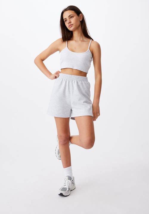 Factorie - Hype fleece short - light grey 