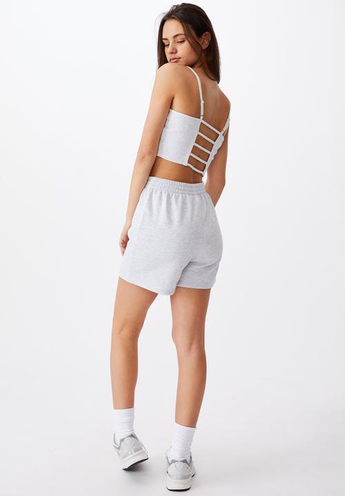 Factorie - Hype fleece short - light grey 