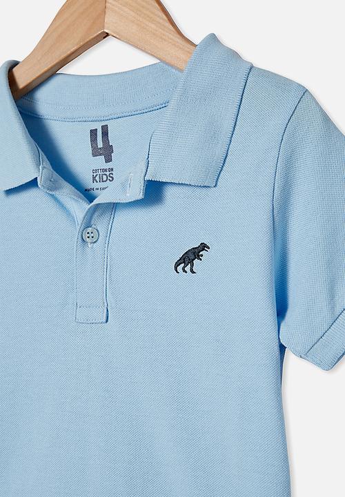 Cotton On - Kendricks polo - sky haze/dino