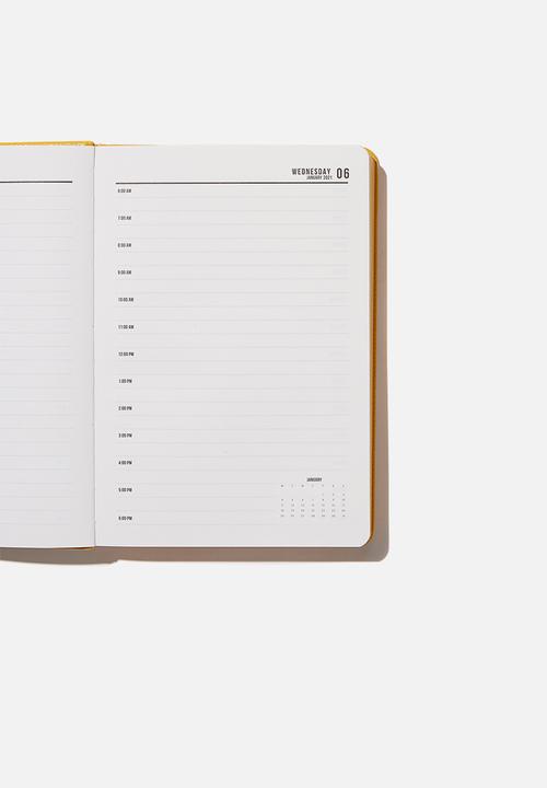 Typo - 2021 a5 daily buffalo diary - mustard
