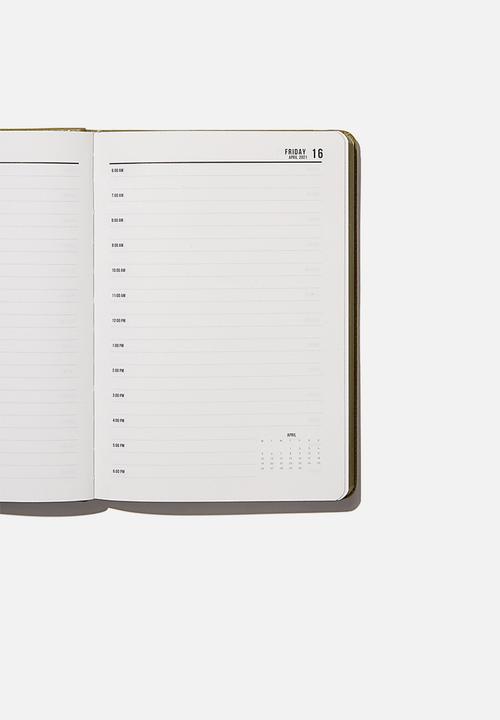 Typo - 2021 a5 daily buffalo diary - khaki