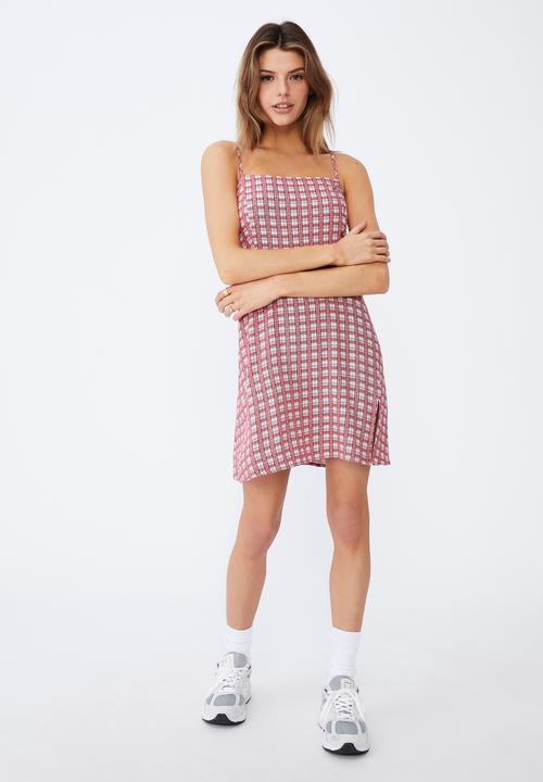 Factorie - Fit and flare split dress - red