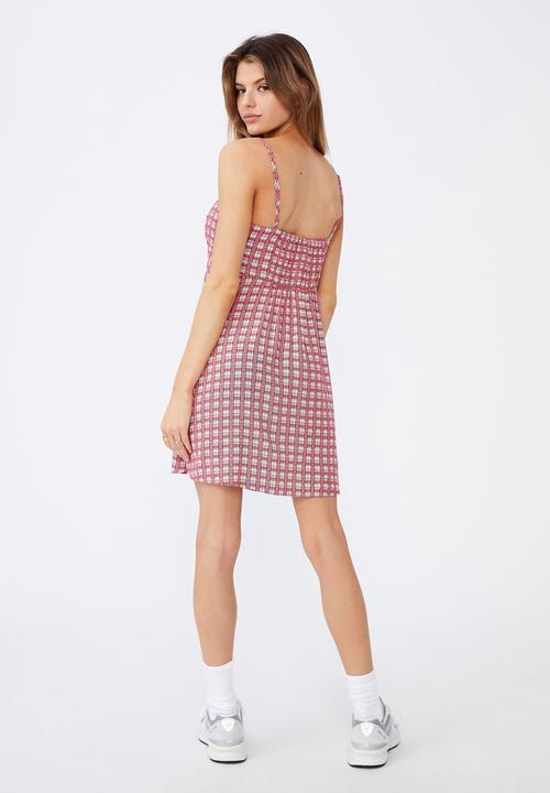 Factorie - Fit and flare split dress - red