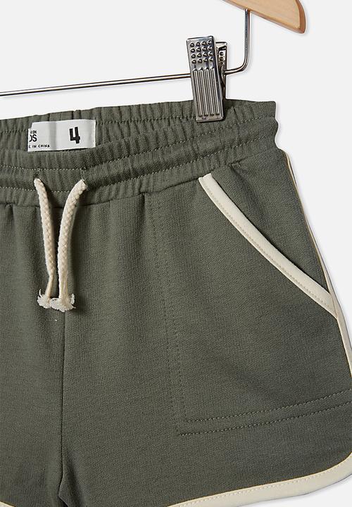 Cotton On - Nina knit short - swag green/dark vanilla