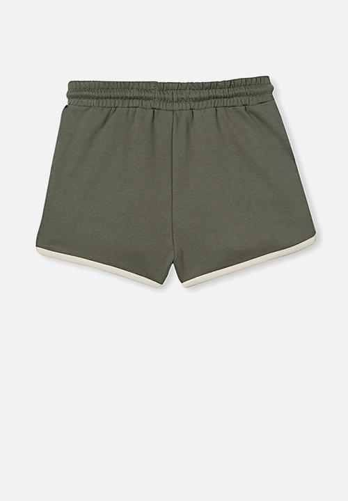 Cotton On - Nina knit short - swag green/dark vanilla