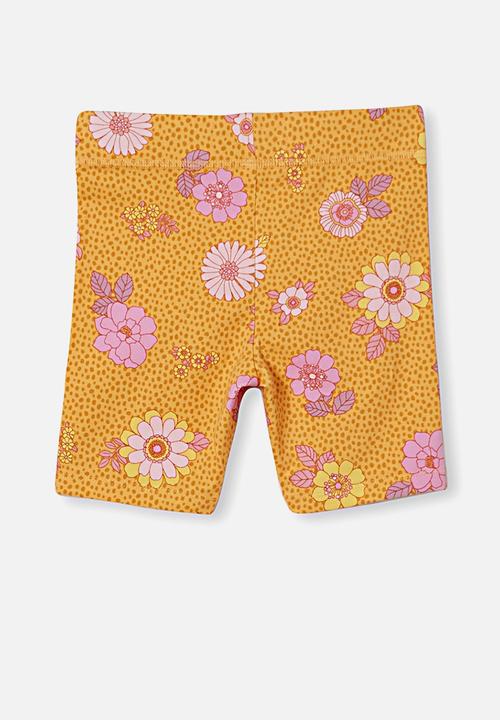 Cotton On - Hailey bike short - papaya retro floral