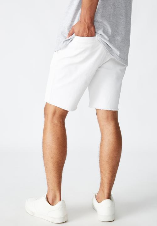 Cotton On - Raw hem chino - white
