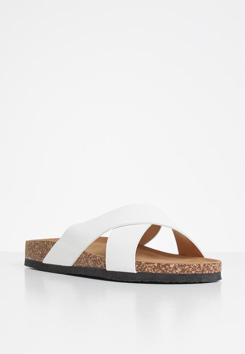 Jada - Criss-cross slide - white