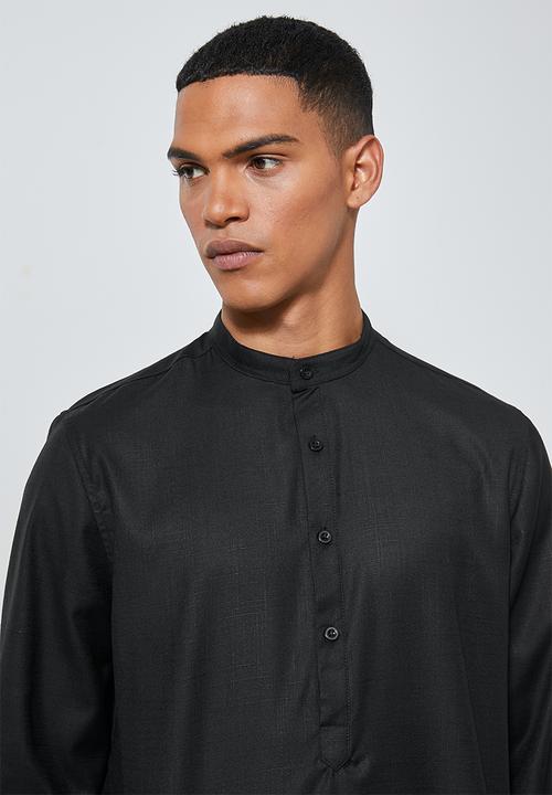 Superbalist - Lee regular fit long sleeve tunic - black