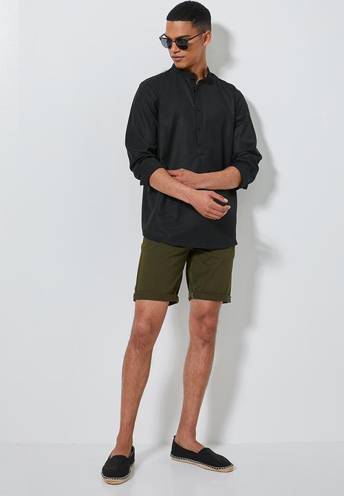 Superbalist - Lee regular fit long sleeve tunic - black