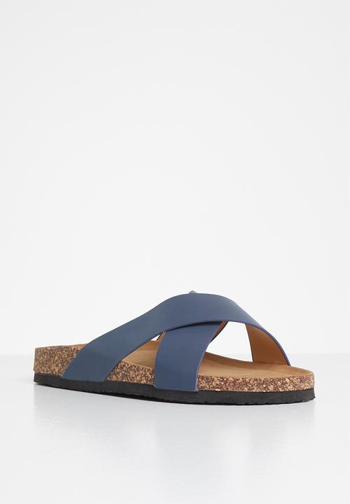 Jada - Criss-cross slide - navy