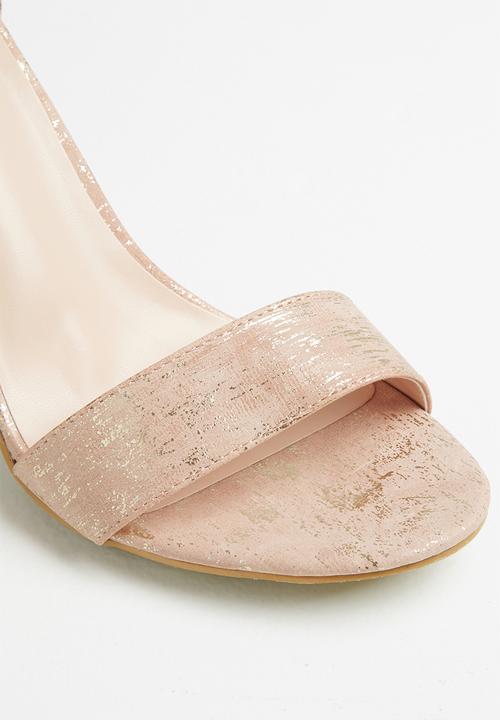 Jada - Big buckle heel - dusty pink