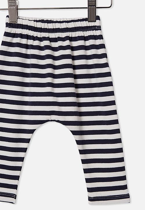 Cotton On - The legging -stripe navy blazer/vanilla