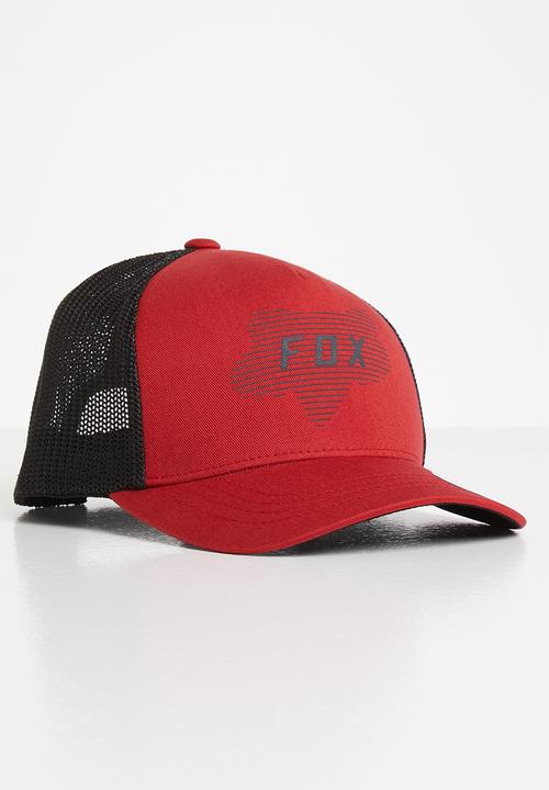 Fox - Linear head snapback youth cap - red & black 