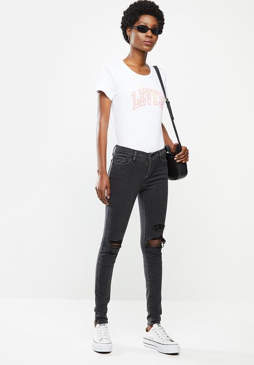 Levi’s® - The perfect tee neon varsity logo - white