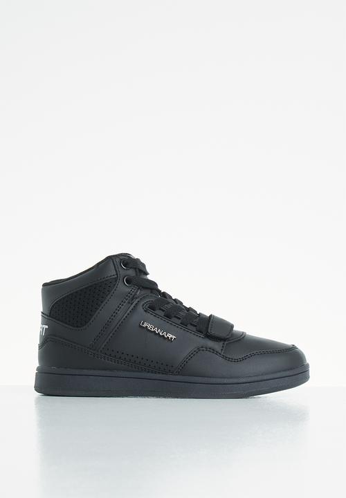 UrbanArt - Conti leather hi-top sneakers - black