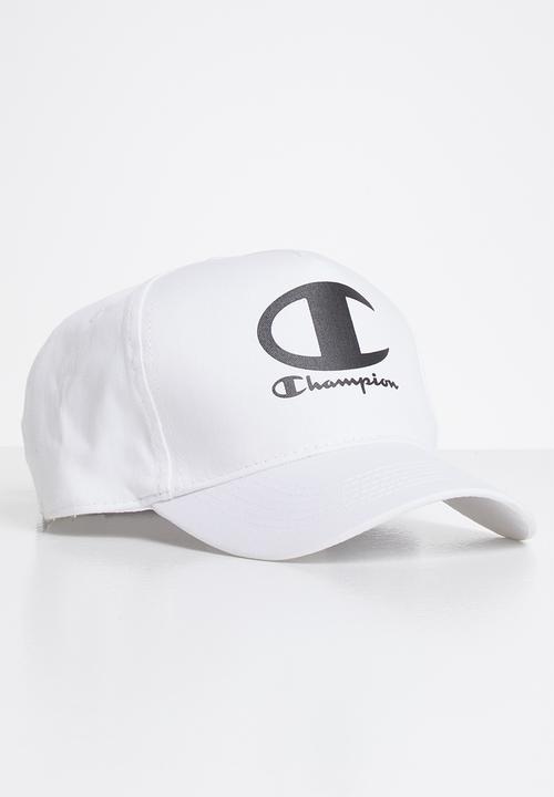 Champion - Legacy 5 panel peak cap - white