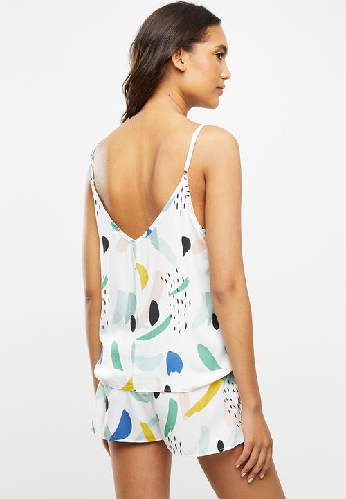 Superbalist - Sleep cami & shorts - multi