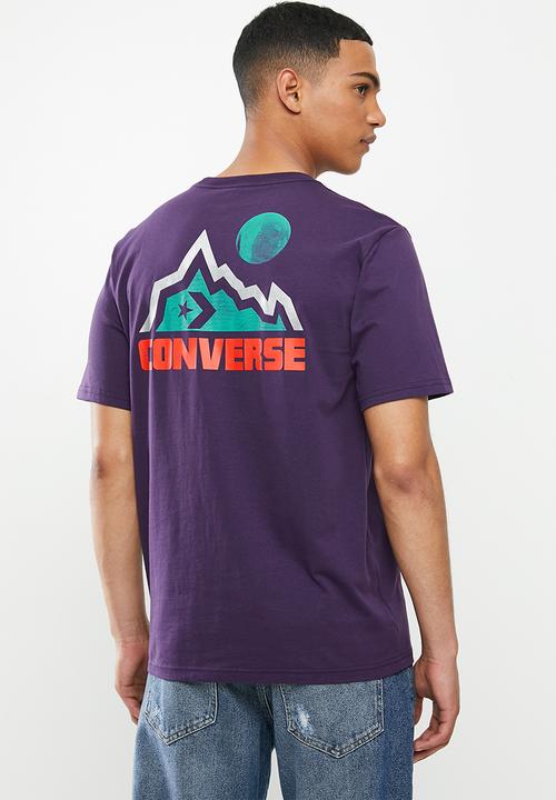 Converse - Converse mountain club moon short sleeve tee - purple