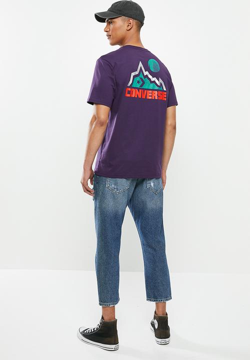 Converse - Converse mountain club moon short sleeve tee - purple