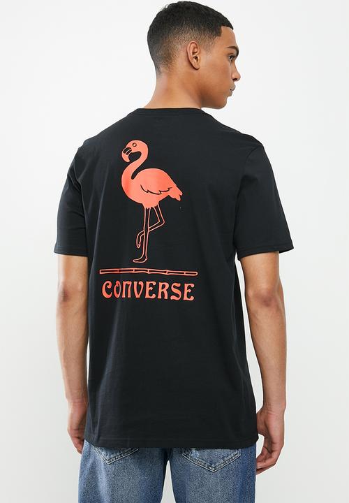 Converse - Converse flamingo tee - black