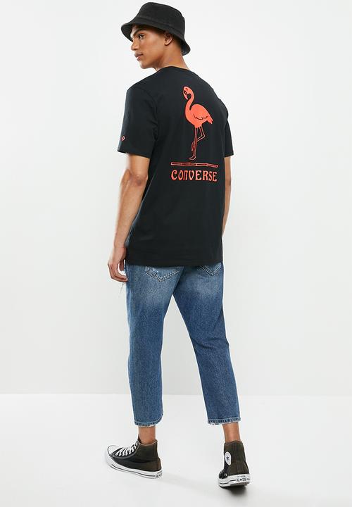 Converse - Converse flamingo tee - black