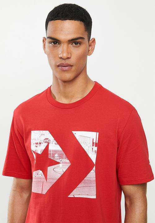 Converse - Converse photo fill star chevron tee - red