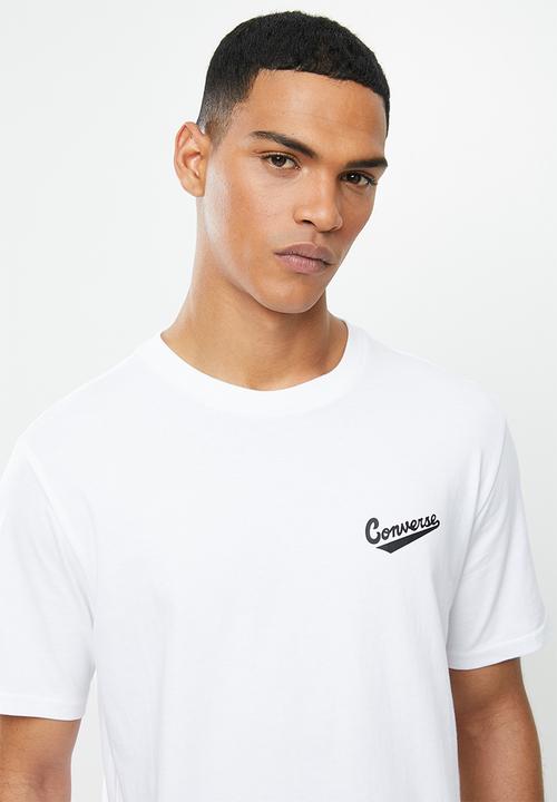 Converse - Converse left chest logo tee - white