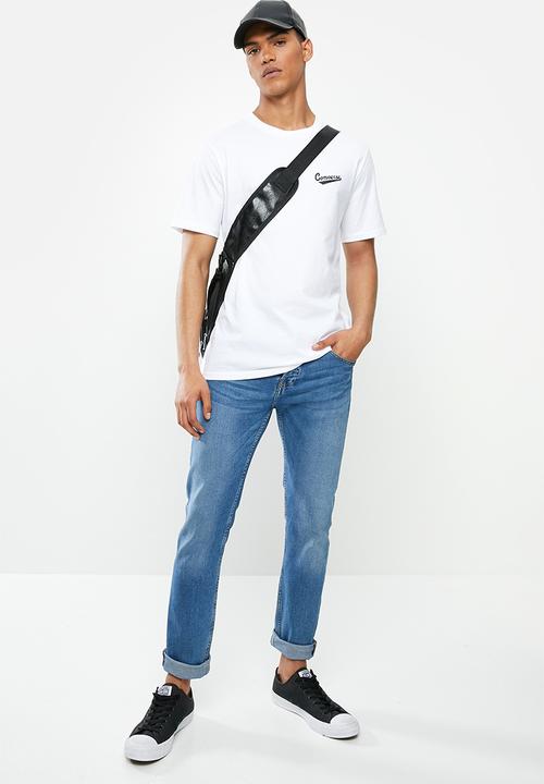Converse - Converse left chest logo tee - white