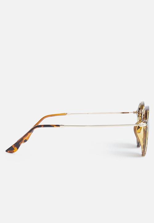Superbalist - Nate round sunglasses-tortoise shell