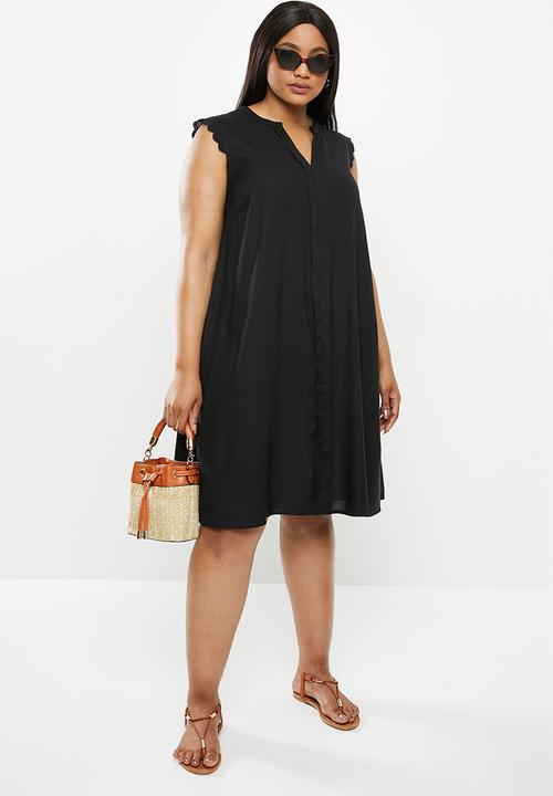 Carmakoma - Mumi short sleeve knee dress - black